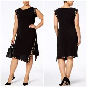 Michael Kors Plus Size Studded Asymmetrical-Hem NWOT - EUC 3X